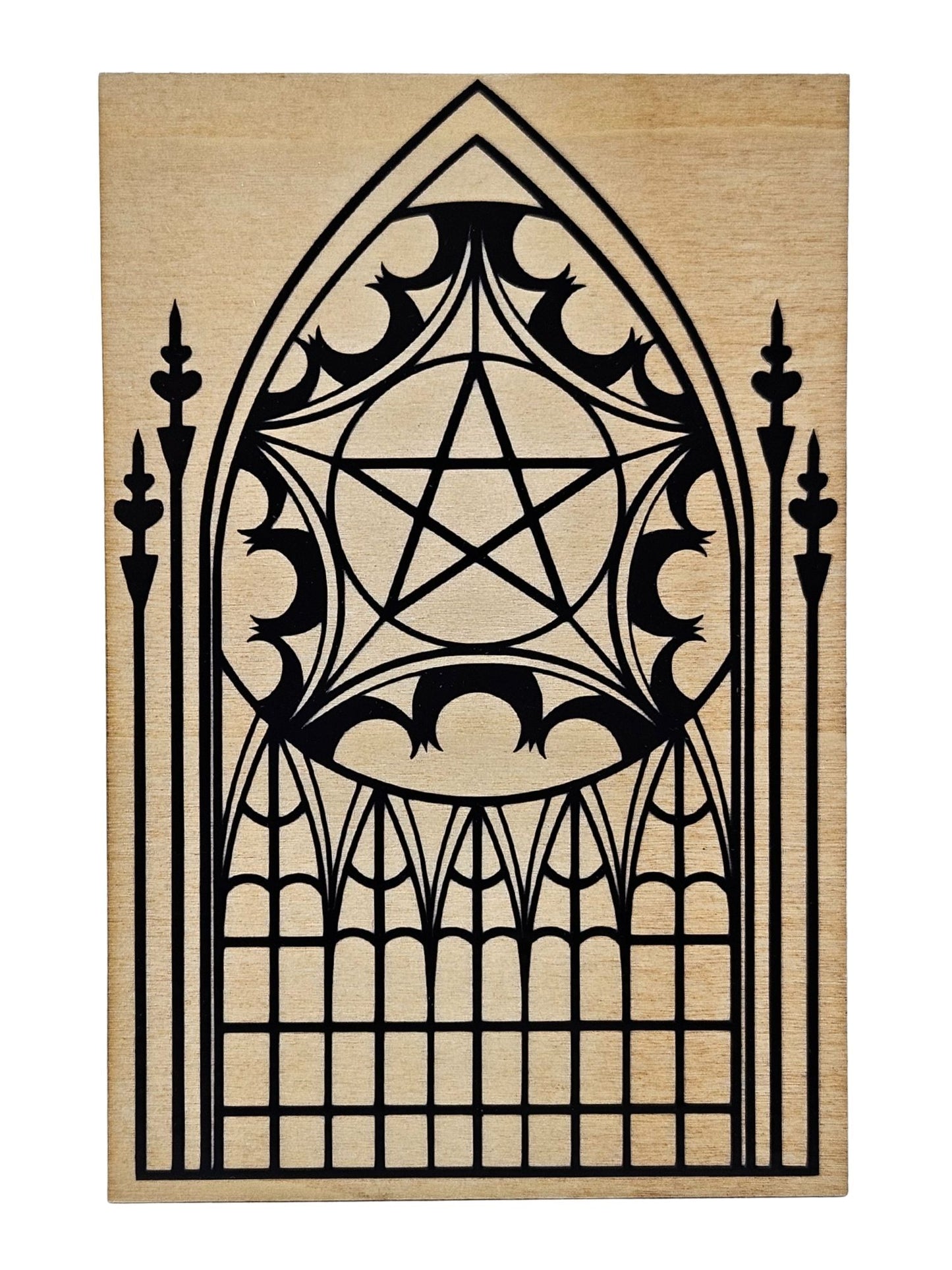Gothic Cathedral Window Plaque
