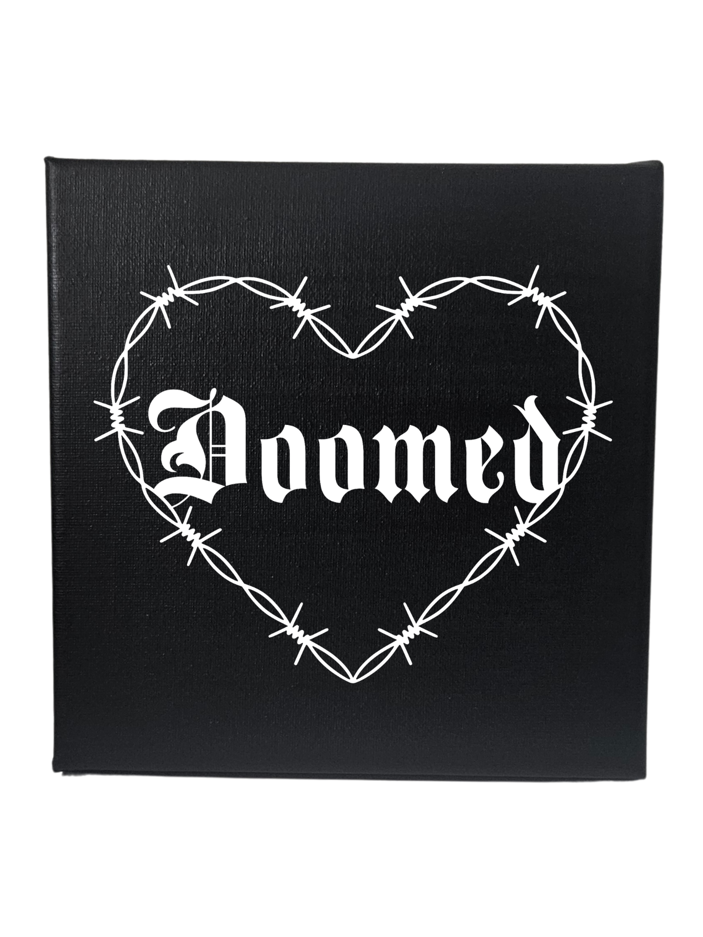Barbed Wire Heart Canvas