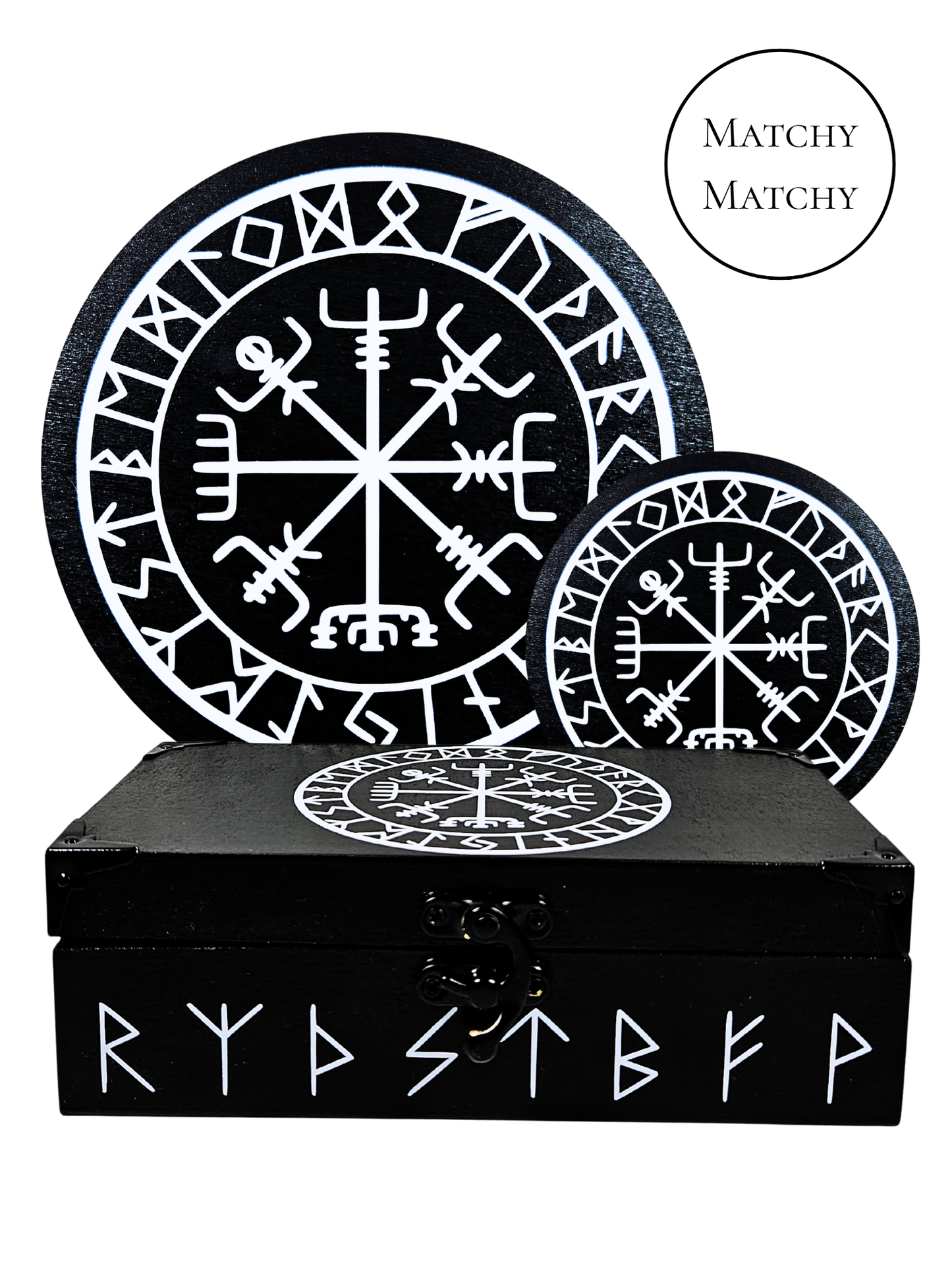 Viking Vegvísir Plaque