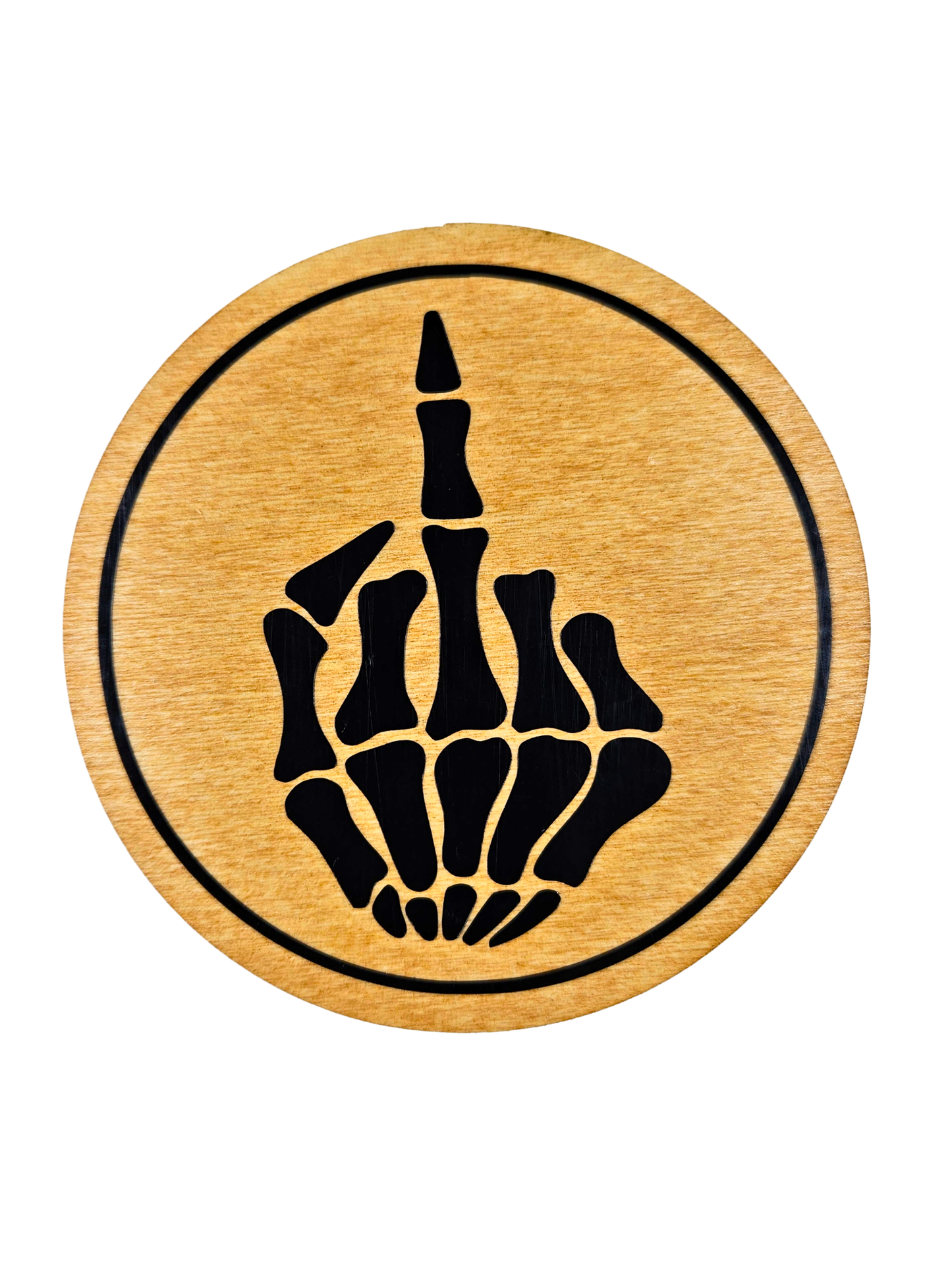 Skeleton Middle Finger Coaster