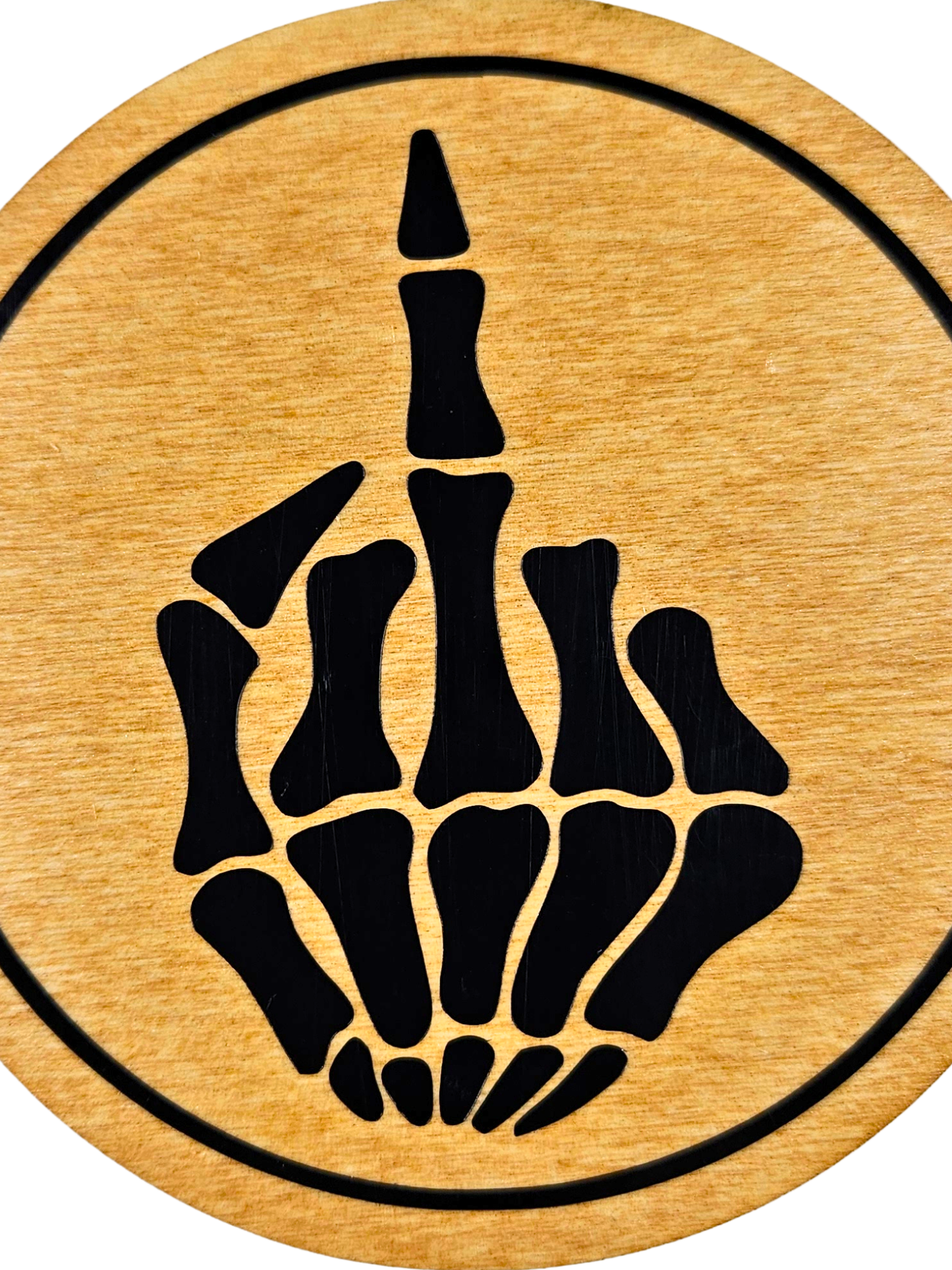 Skeleton Middle Finger Coaster