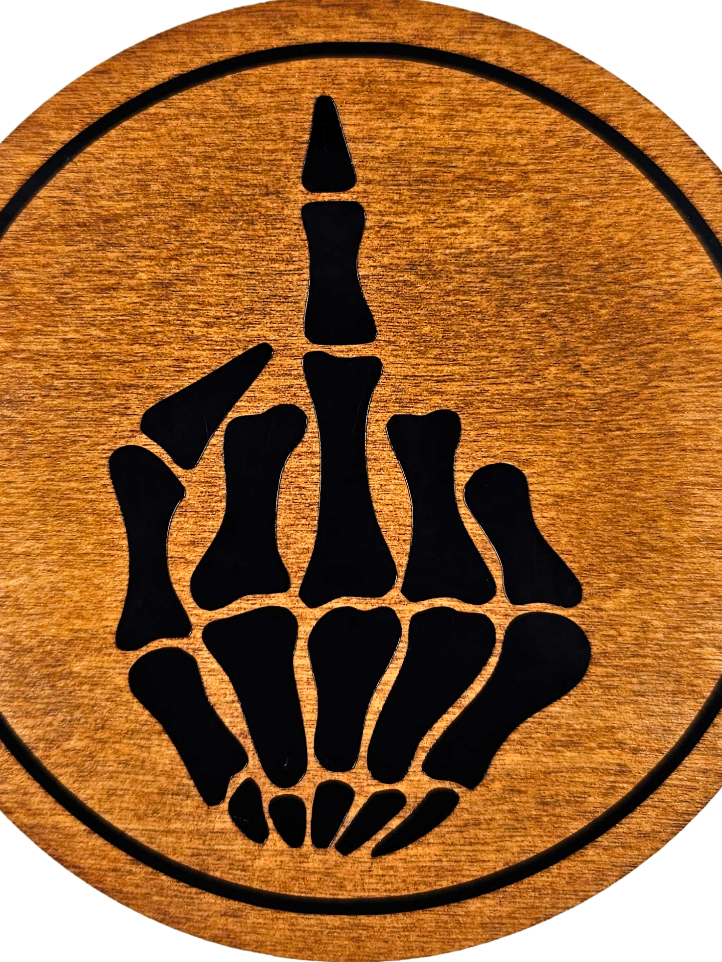 Skeleton Middle Finger Coaster