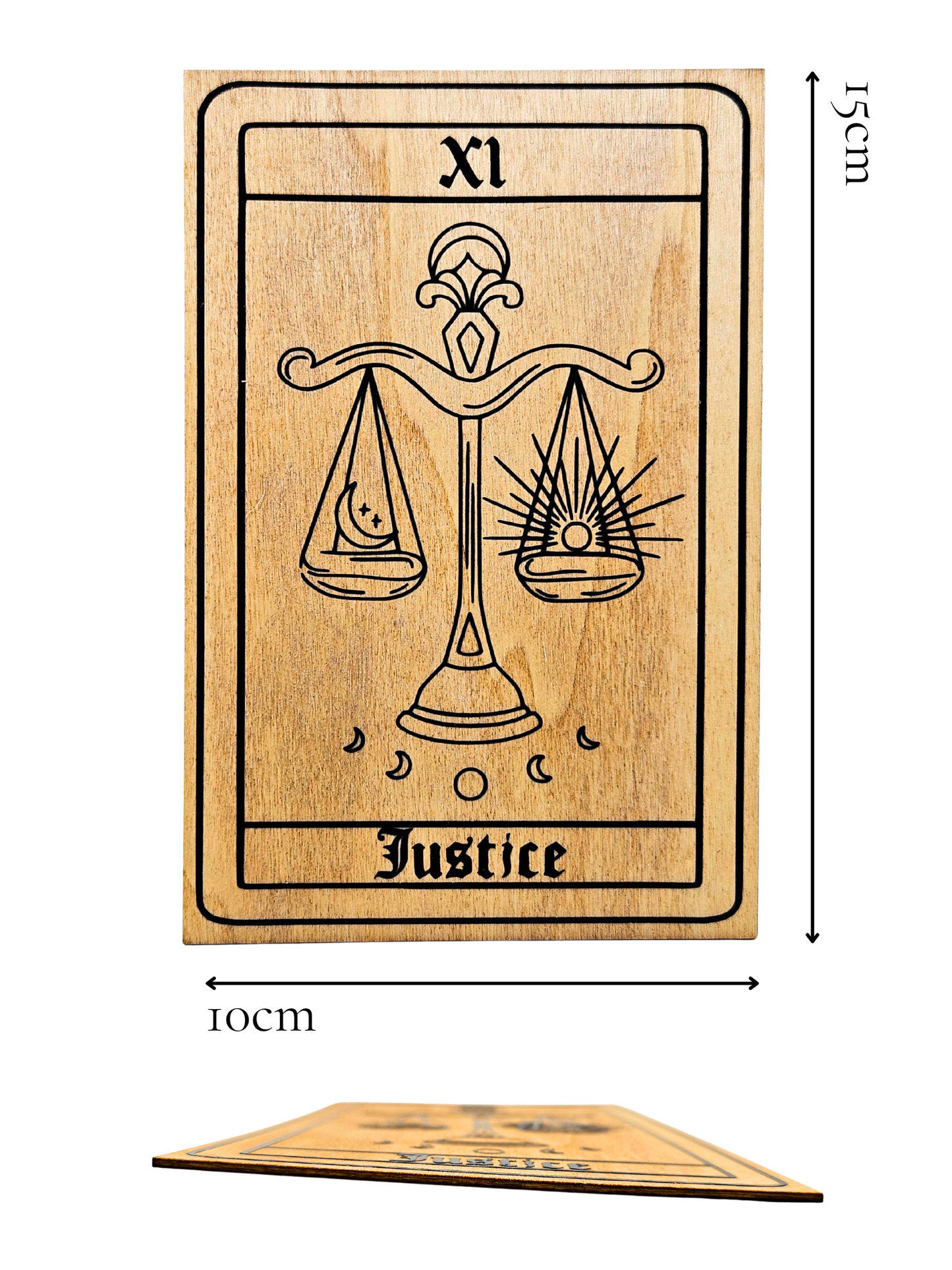 Justice Tarot Plaque
