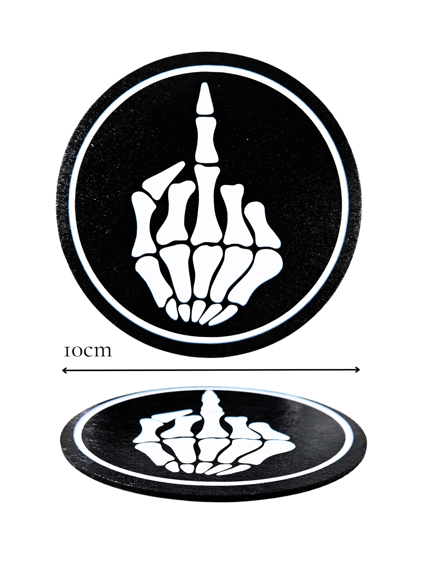 Skeleton Middle Finger Coaster