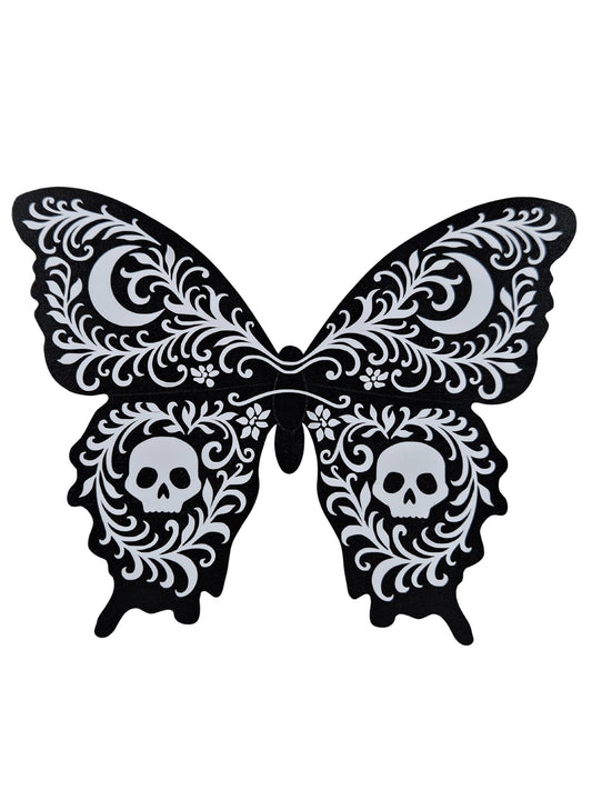 Skull Butterfly Plaque