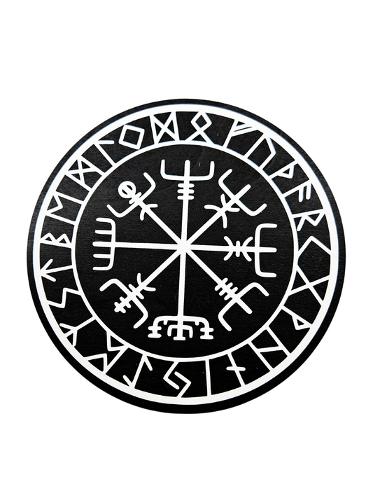 Viking Vegvísir Plaque