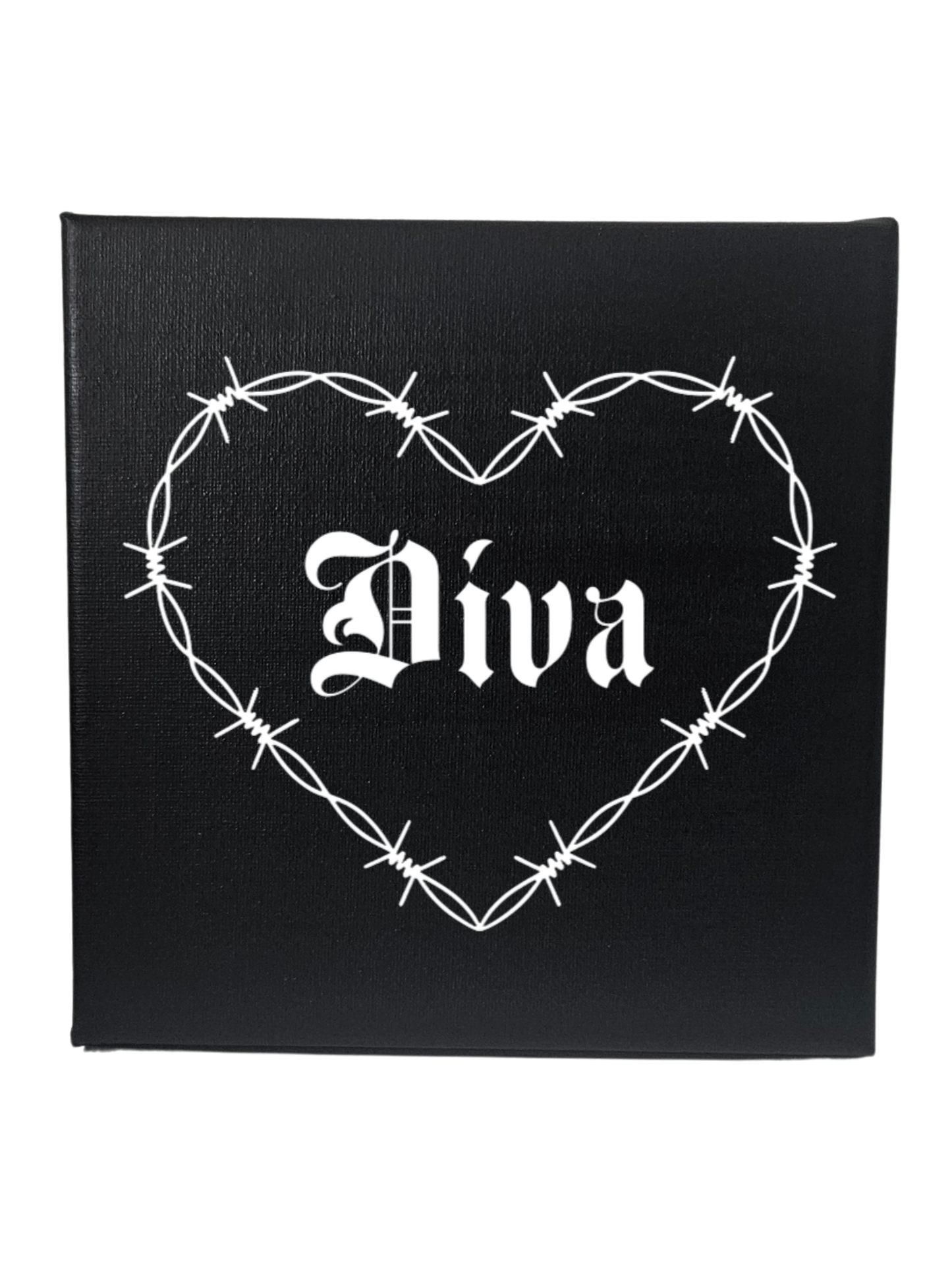 Barbed Wire Heart Canvas