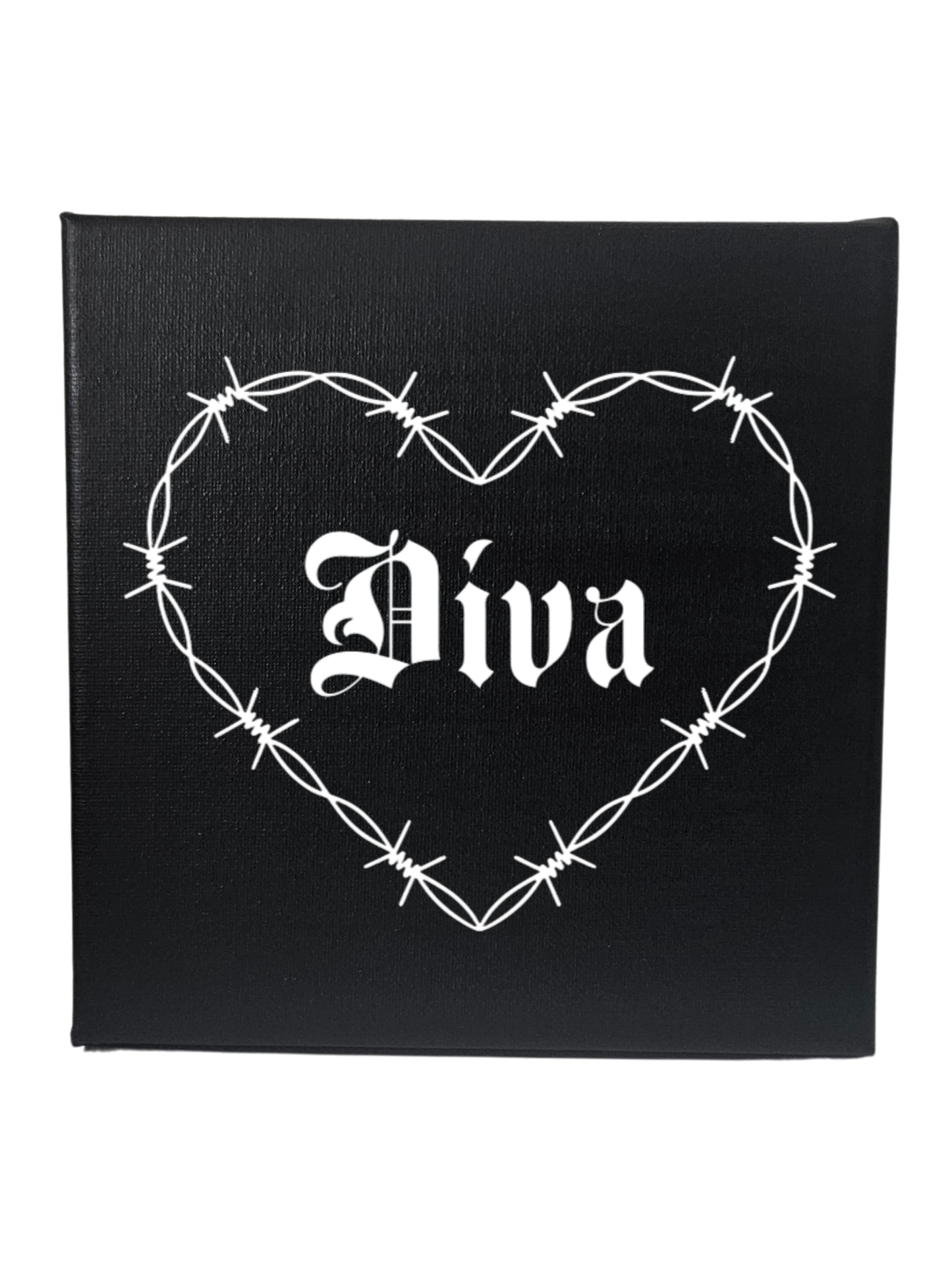 Barbed Wire Heart Canvas