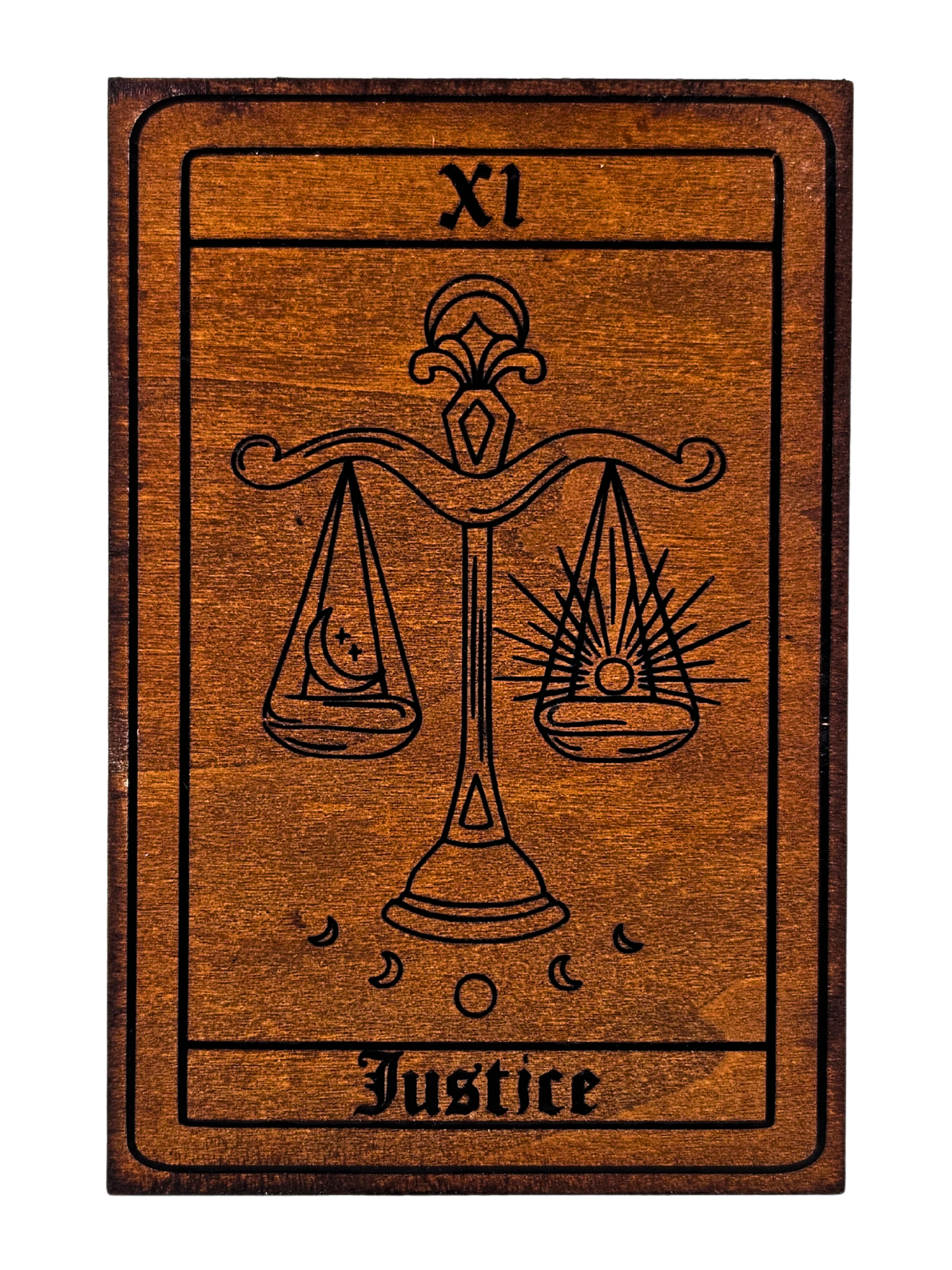 Justice Tarot Plaque