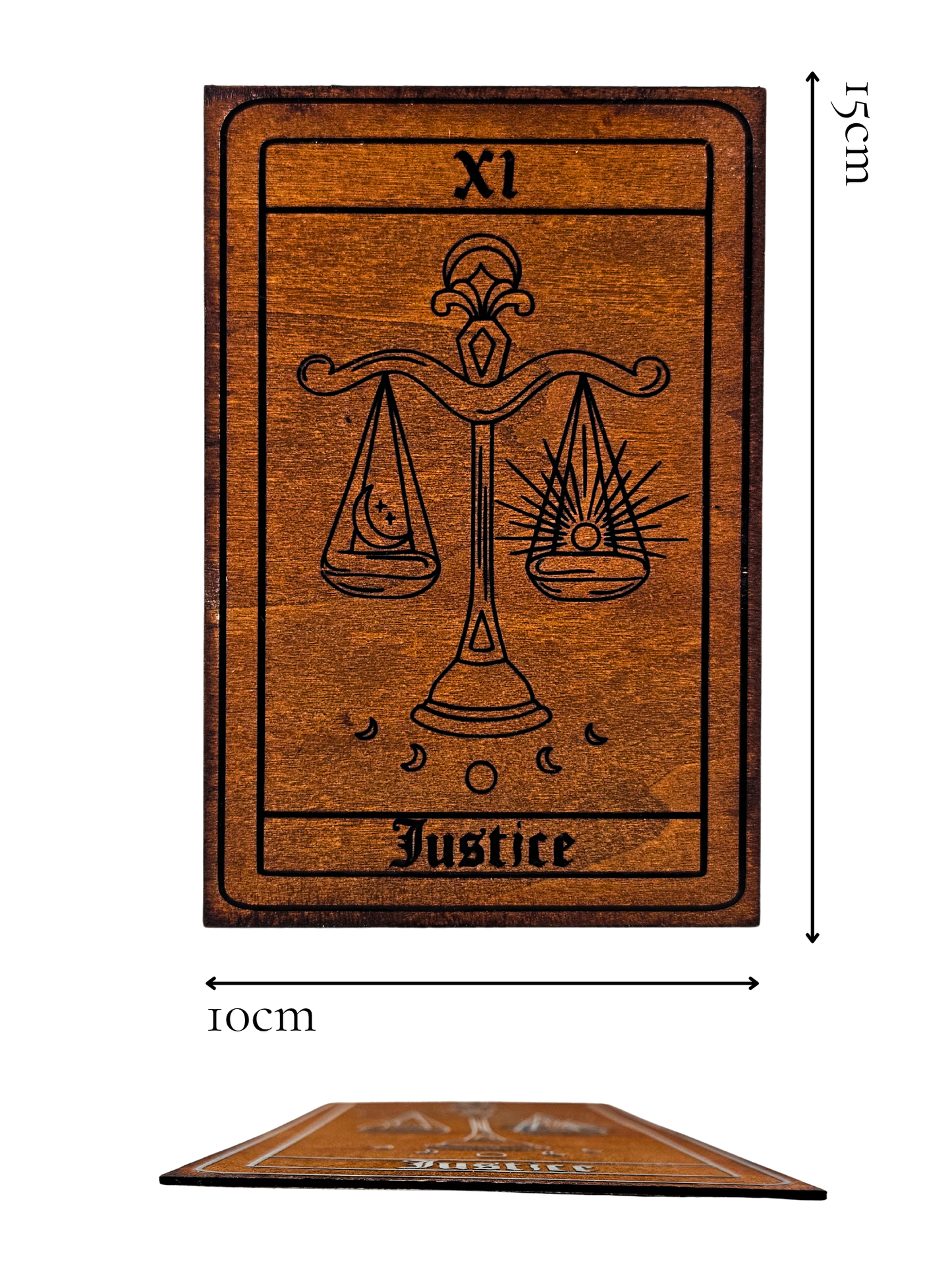 Justice Tarot Plaque