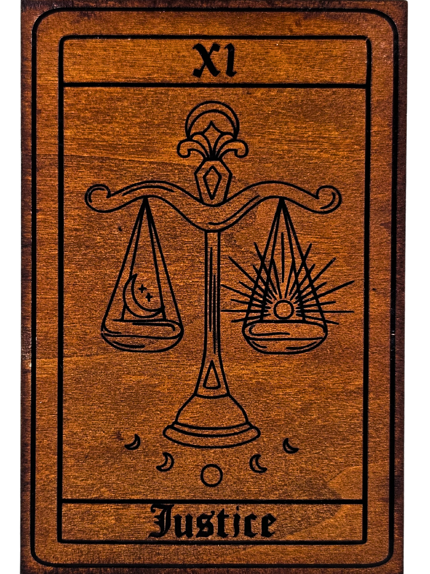 Justice Tarot Plaque