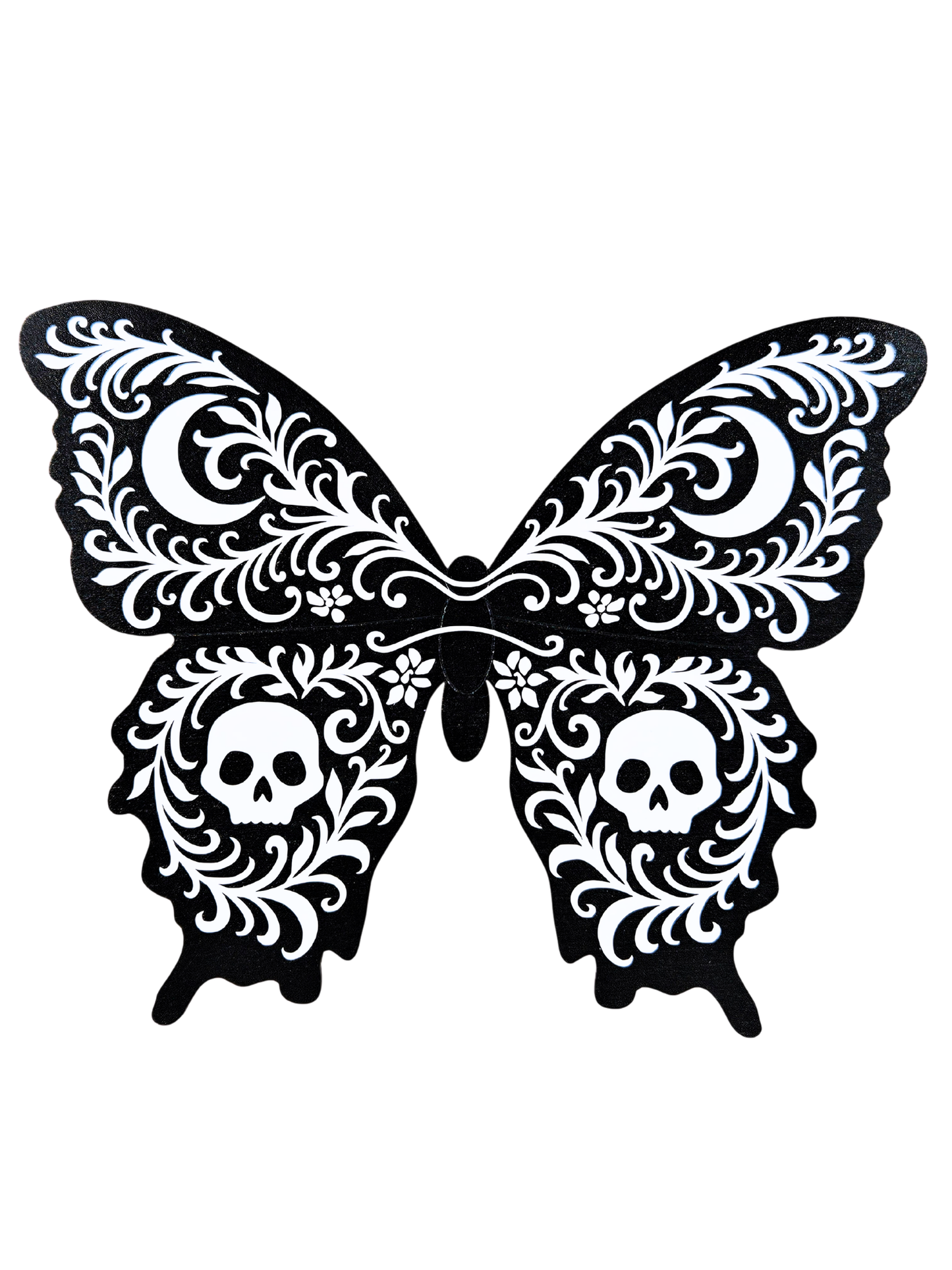 Skull Butterfly Plaque