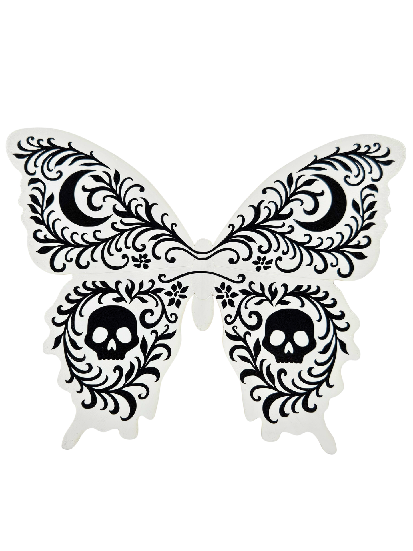 Skull Butterfly Plaque