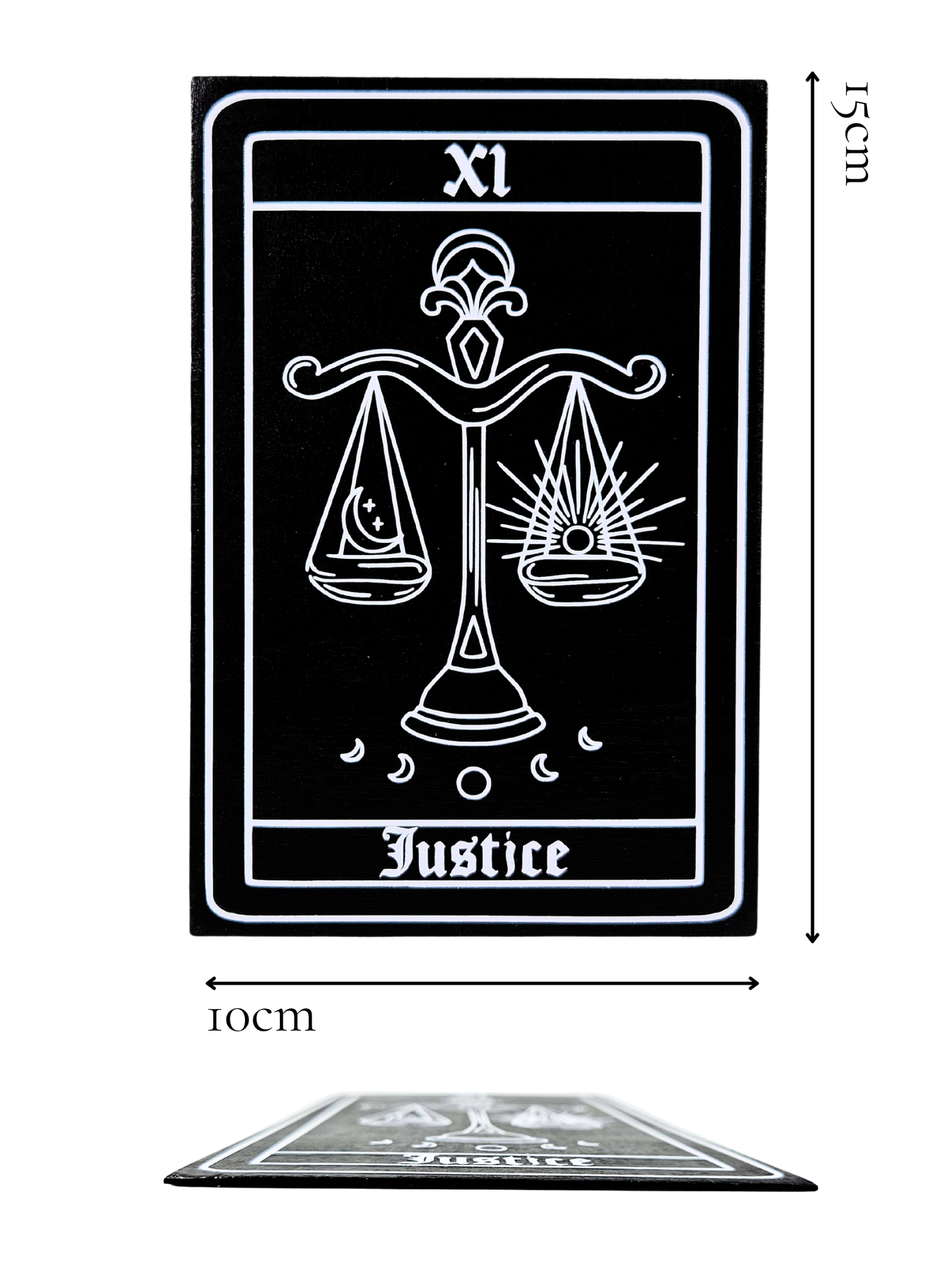 Justice Tarot Plaque