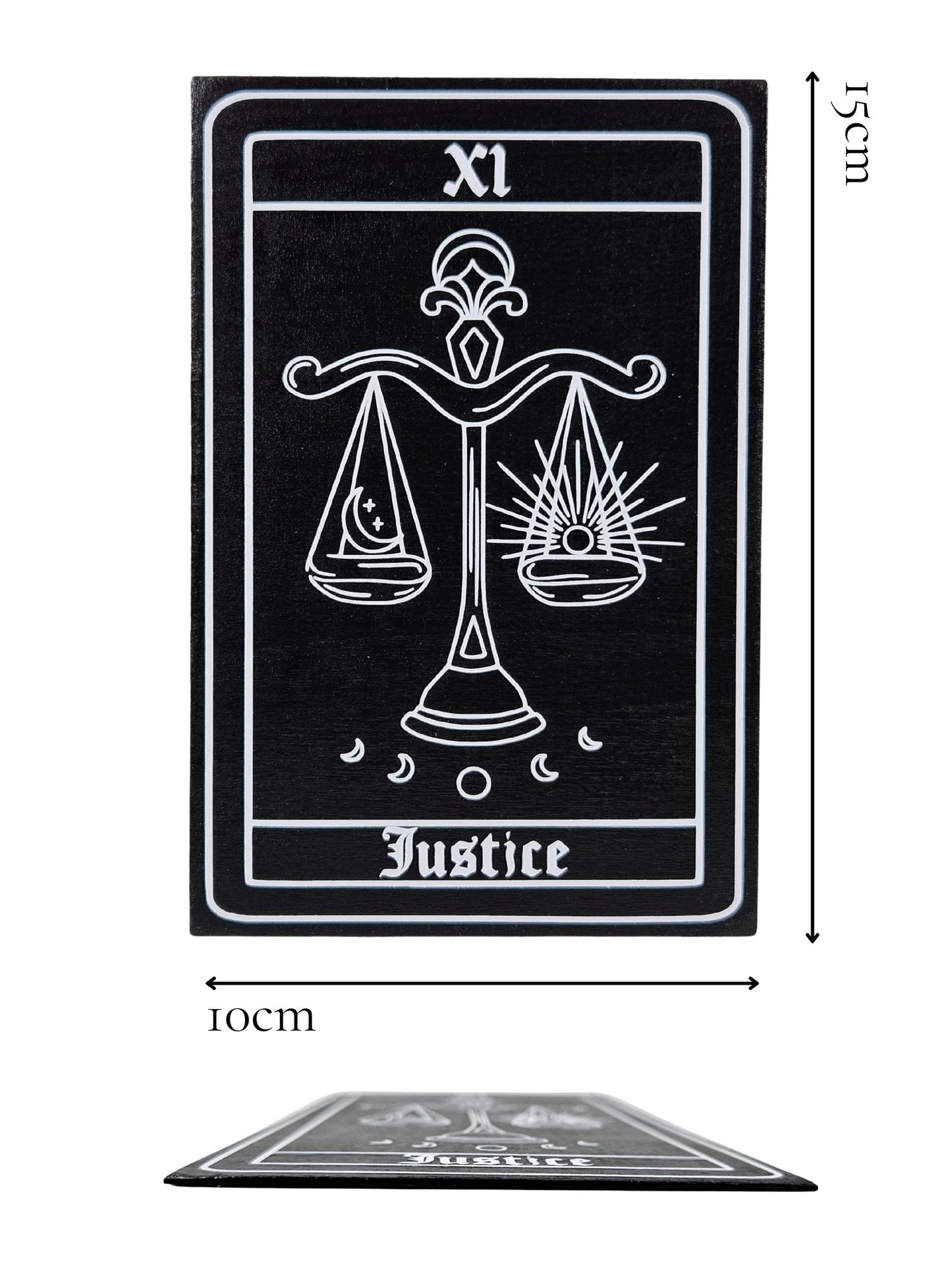 Justice Tarot Plaque