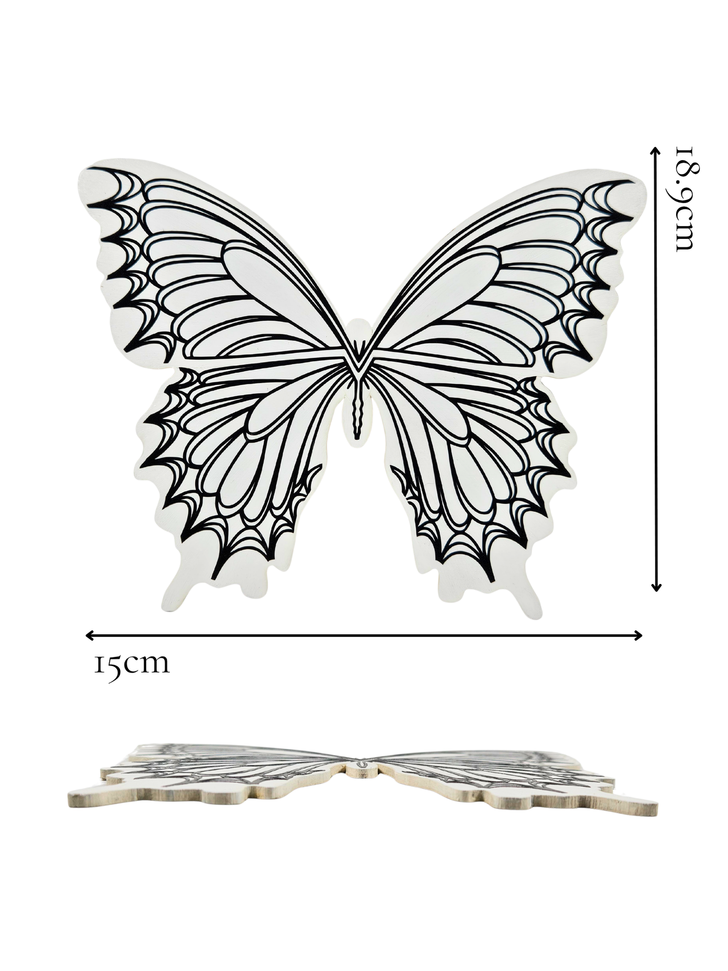 Line-Art Butterfly Plaque