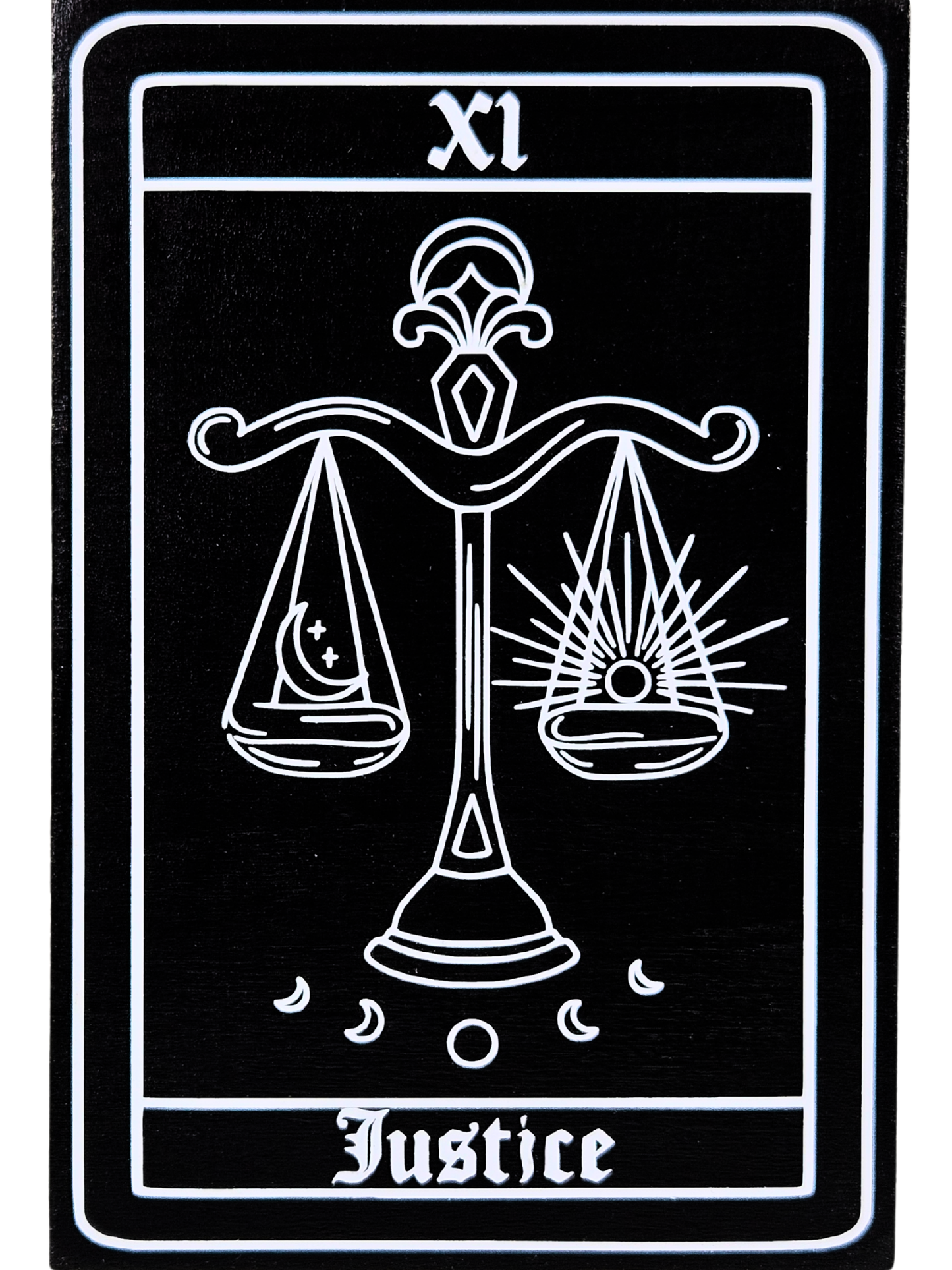 Justice Tarot Plaque