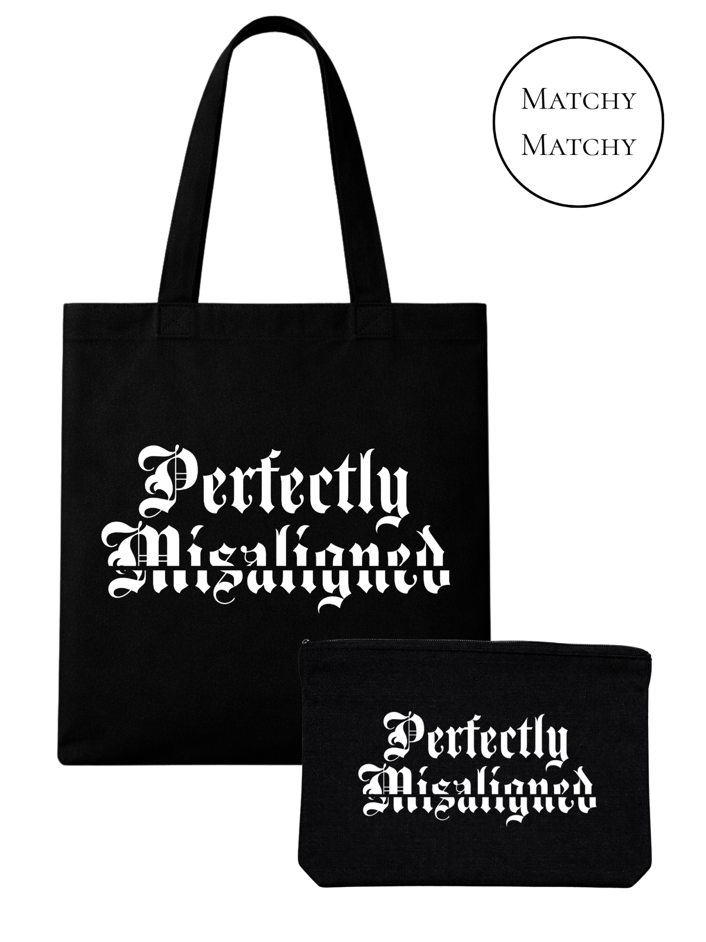 Perfectly Misaligned Tote Pouch