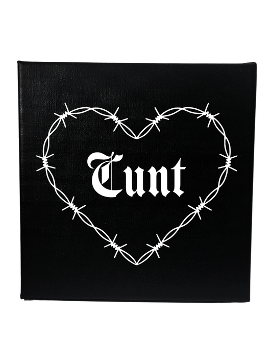 Barbed Wire Heart Canvas
