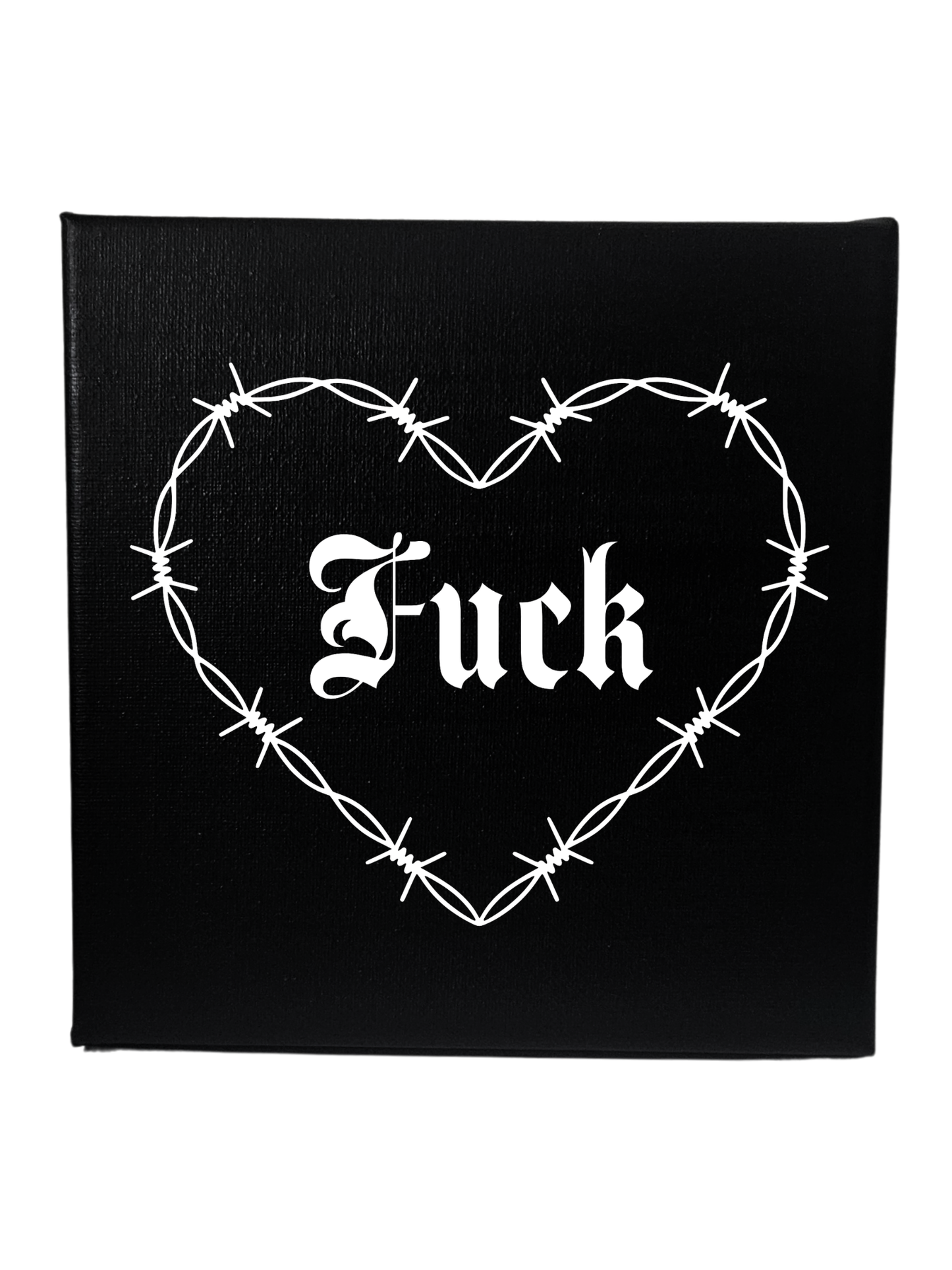 Barbed Wire Heart Canvas