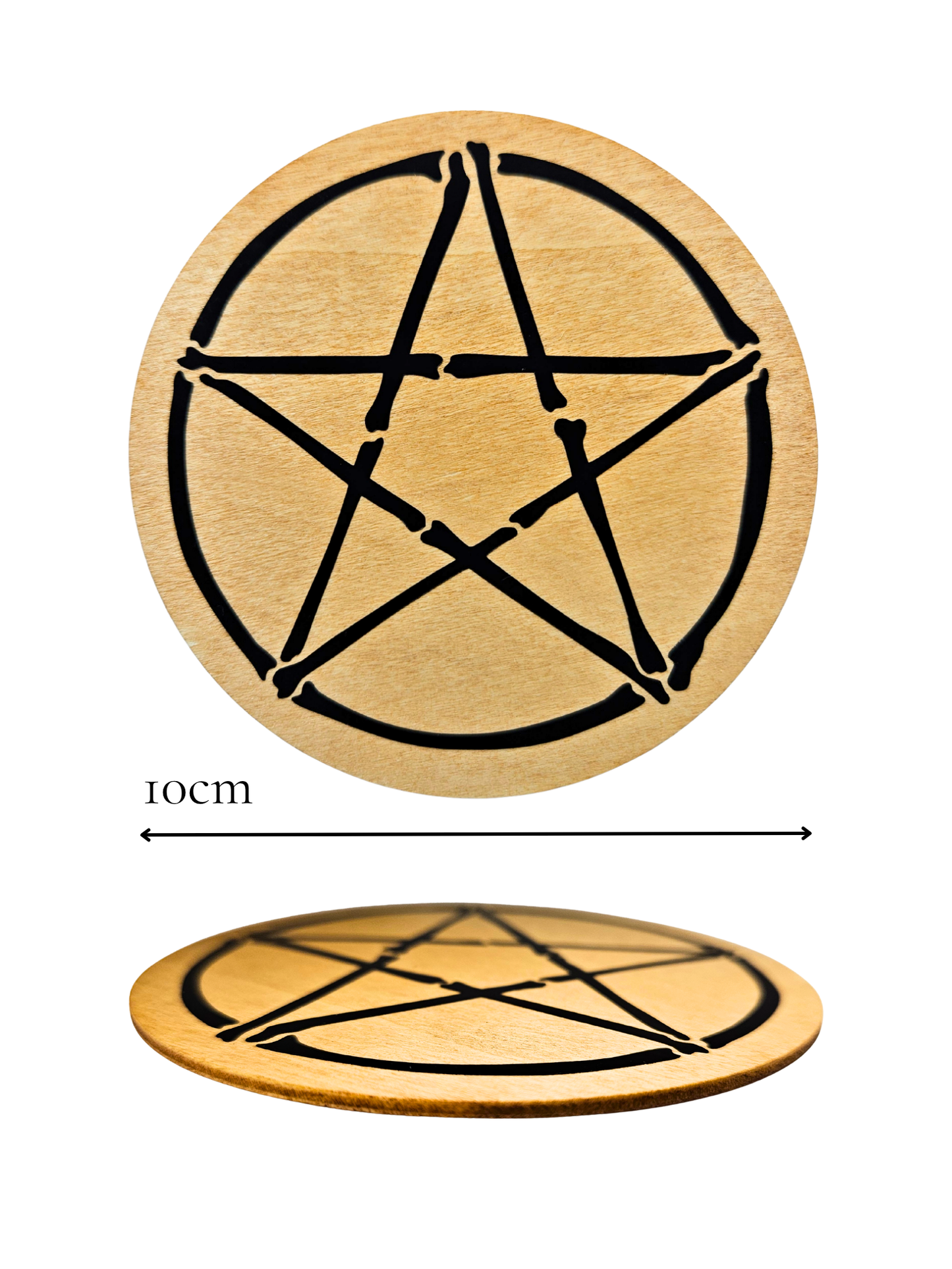 Bone Pentagram Coaster