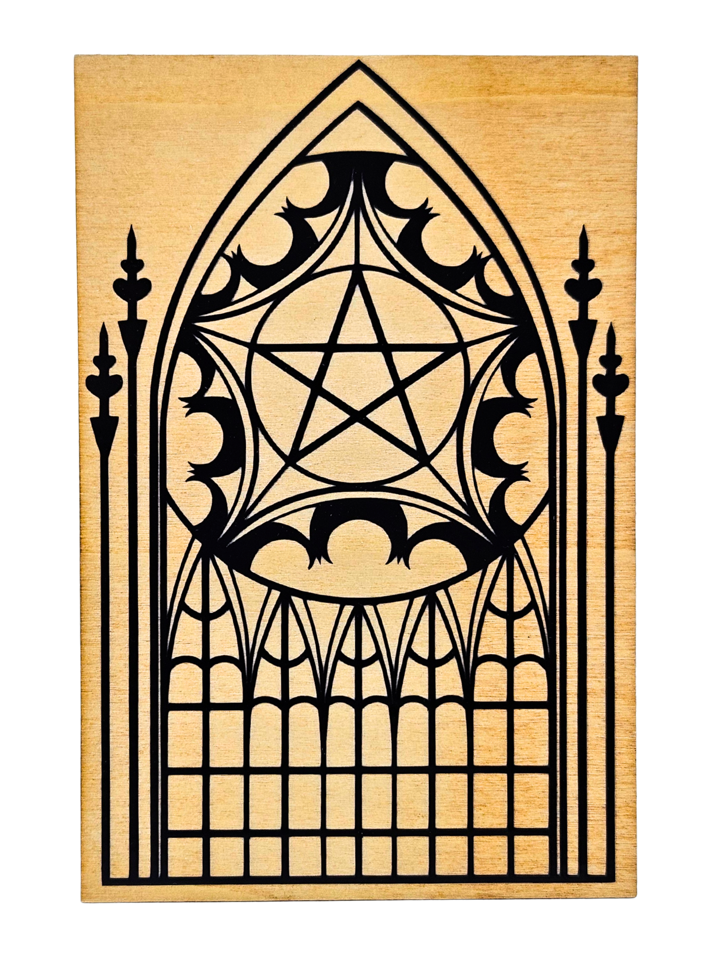 Gothic Cathedral Window Plaque