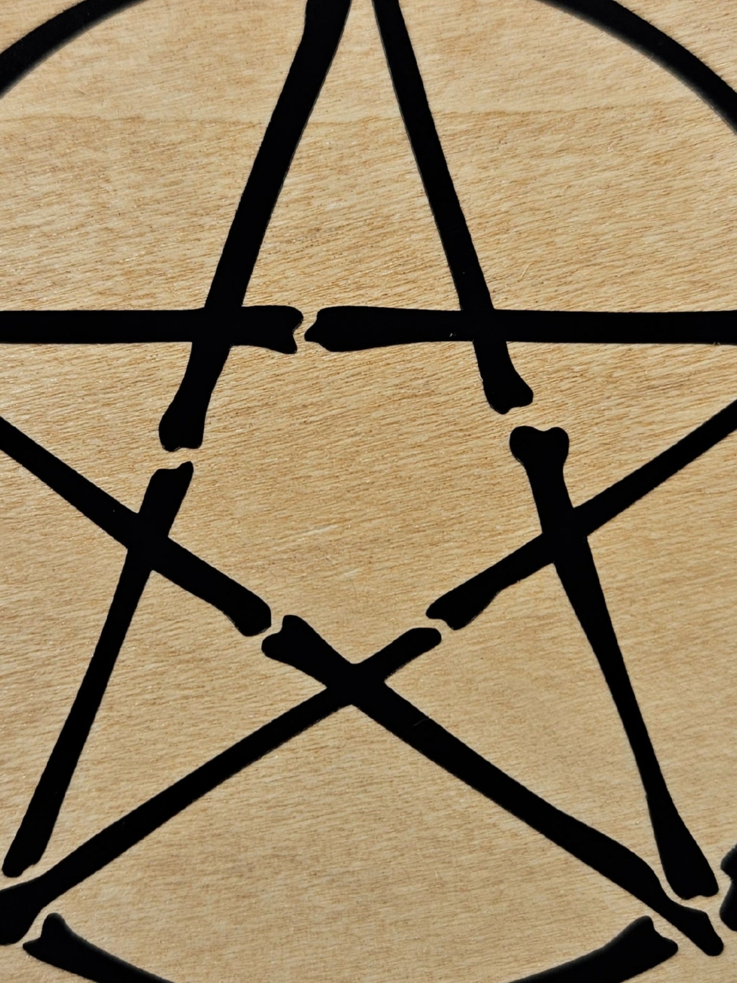Bone Pentagram Coaster