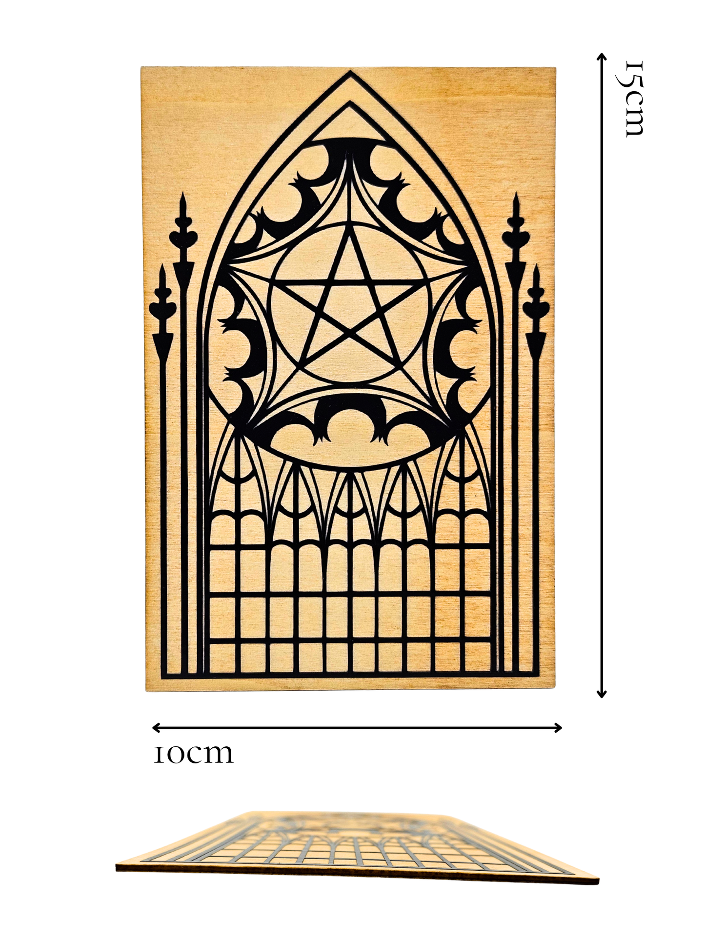 Gothic Cathedral Window Plaque