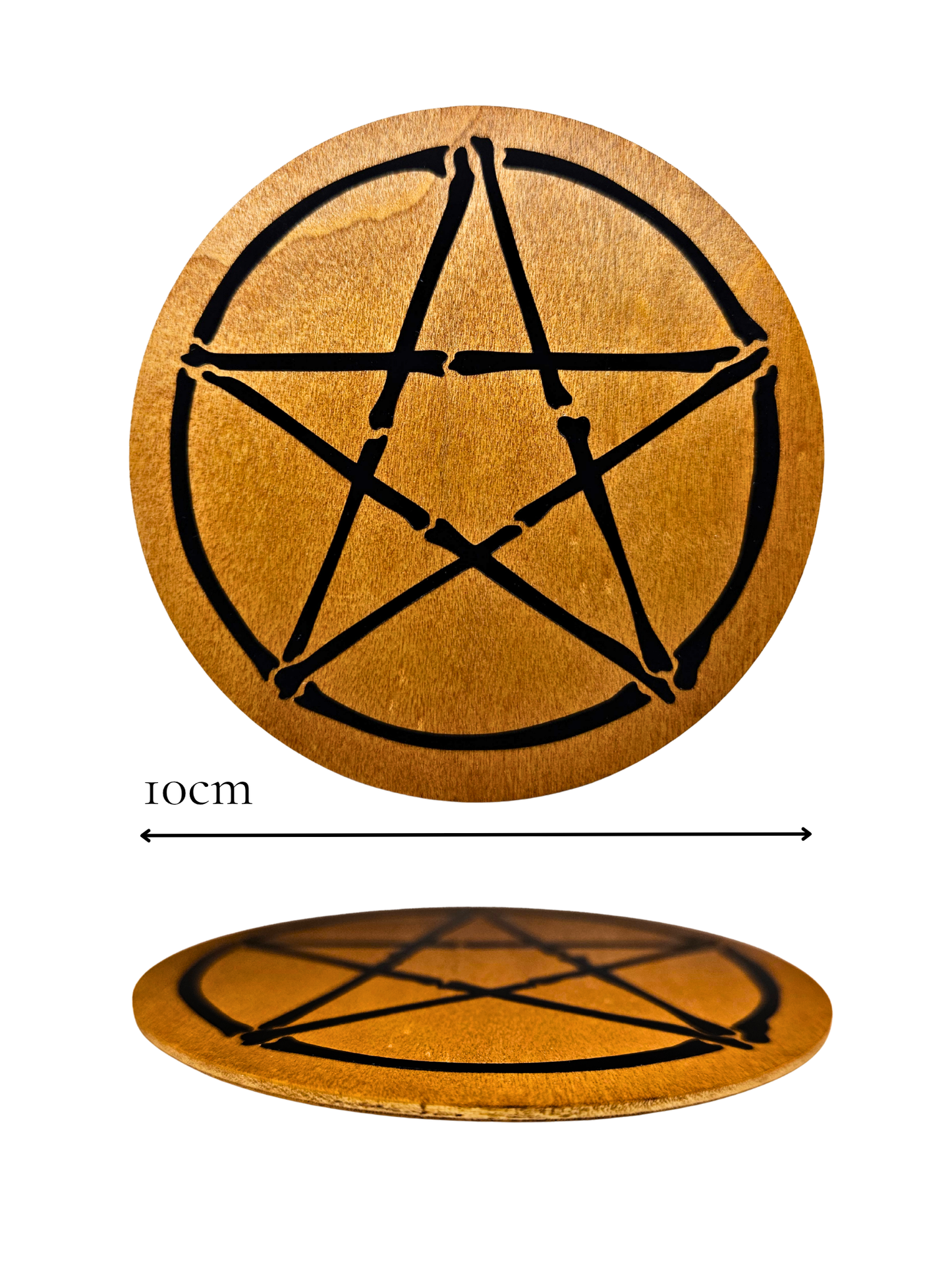 Bone Pentagram Coaster