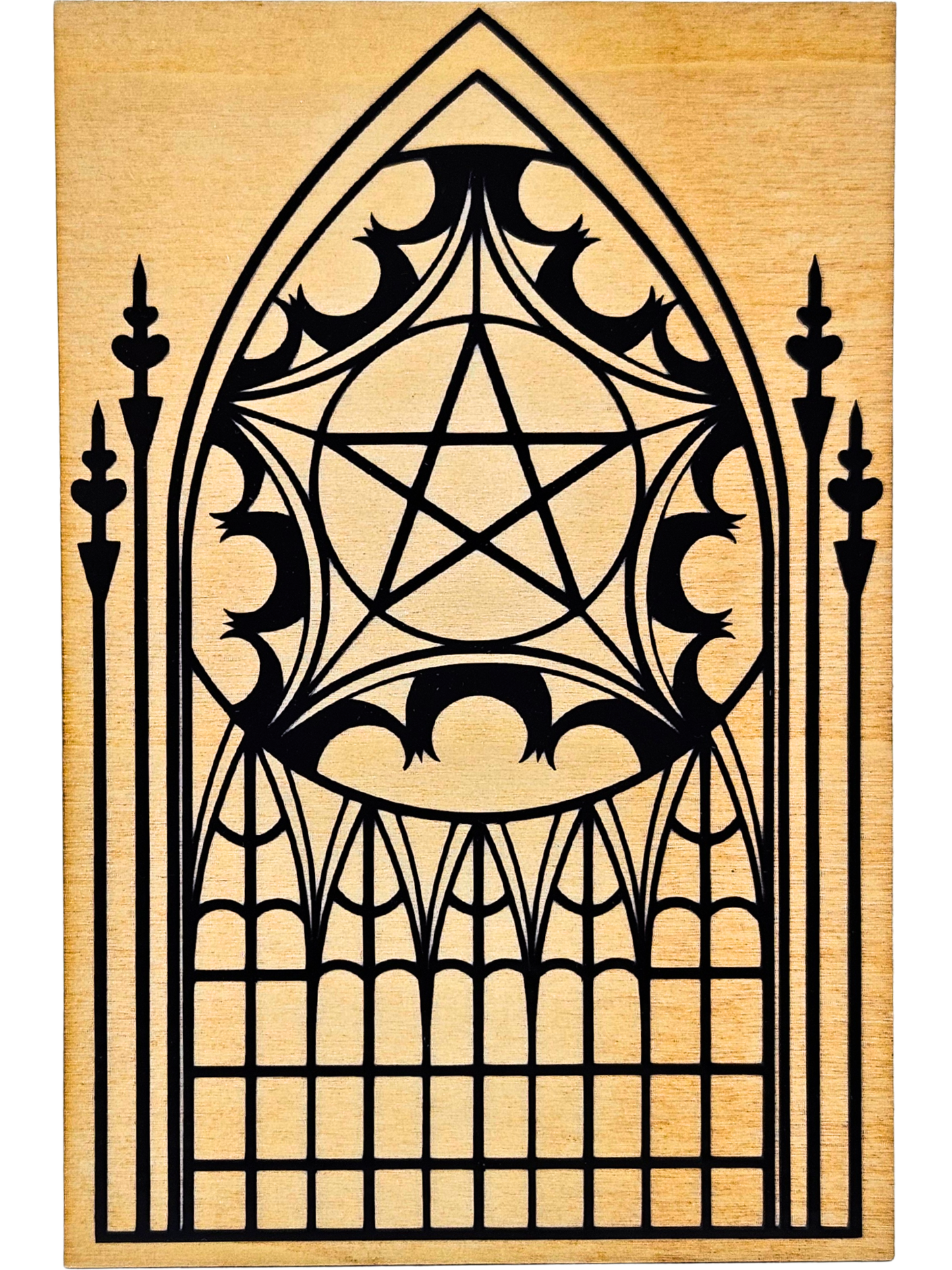 Gothic Cathedral Window Plaque