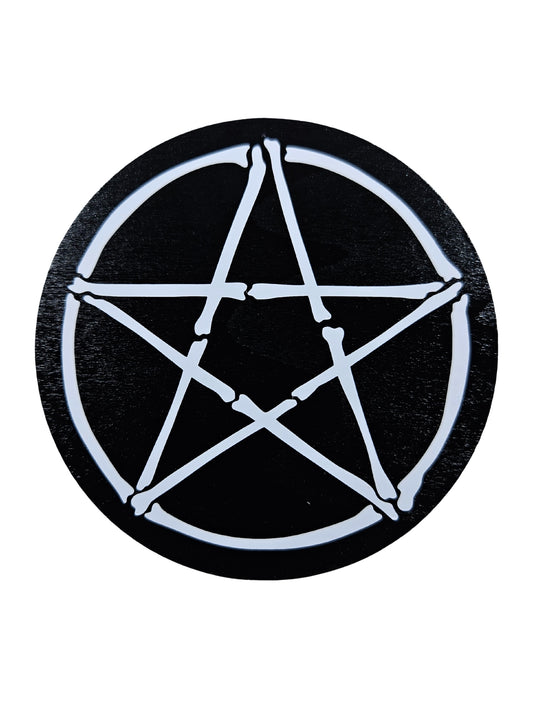 Bone Pentagram Coaster