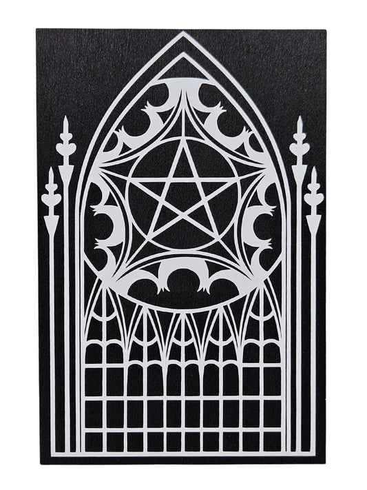 Gothic Cathedral Window Plaque