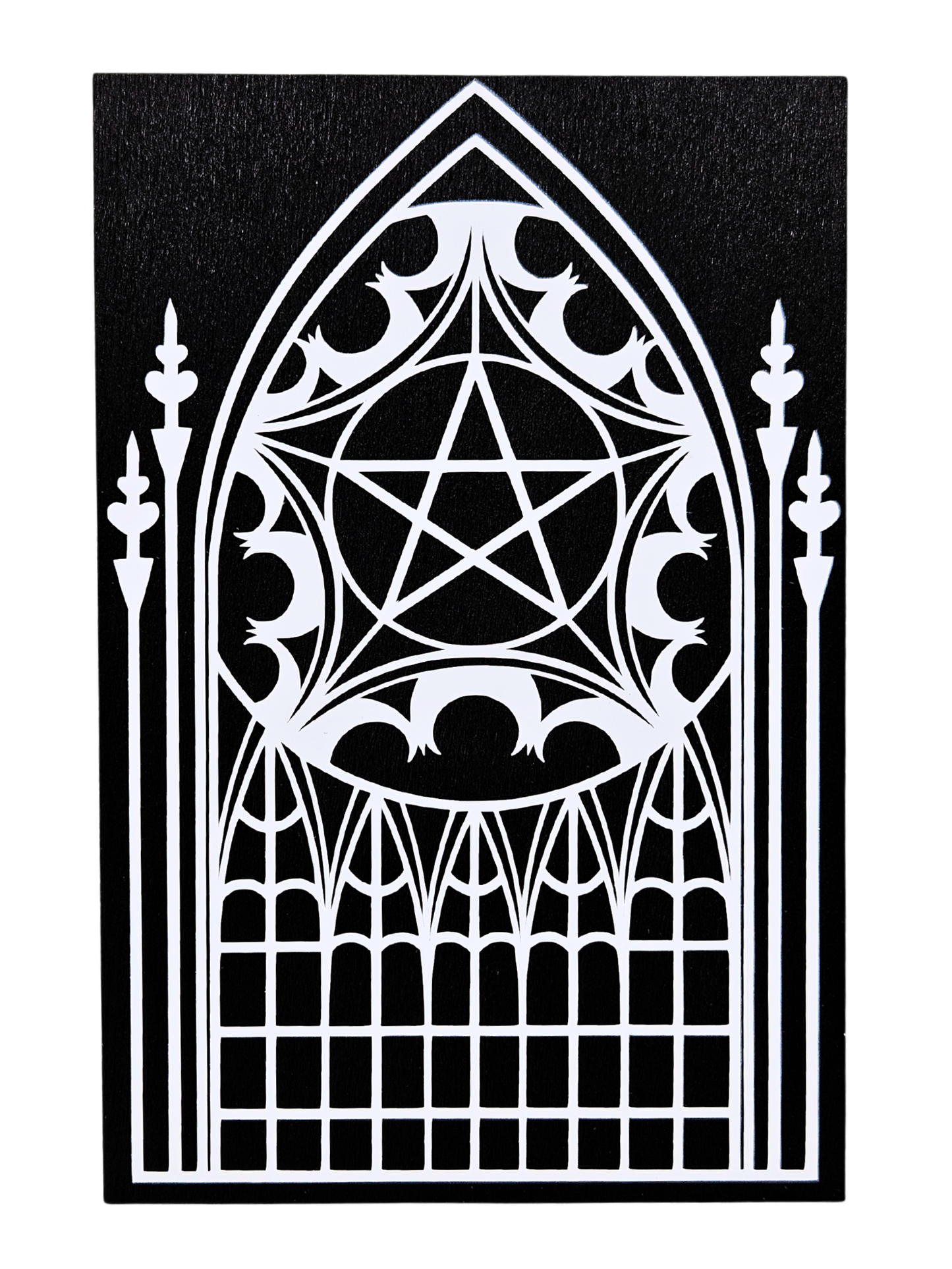 Gothic Cathedral Window Plaque