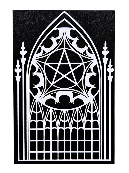 Gothic Cathedral Window Plaque