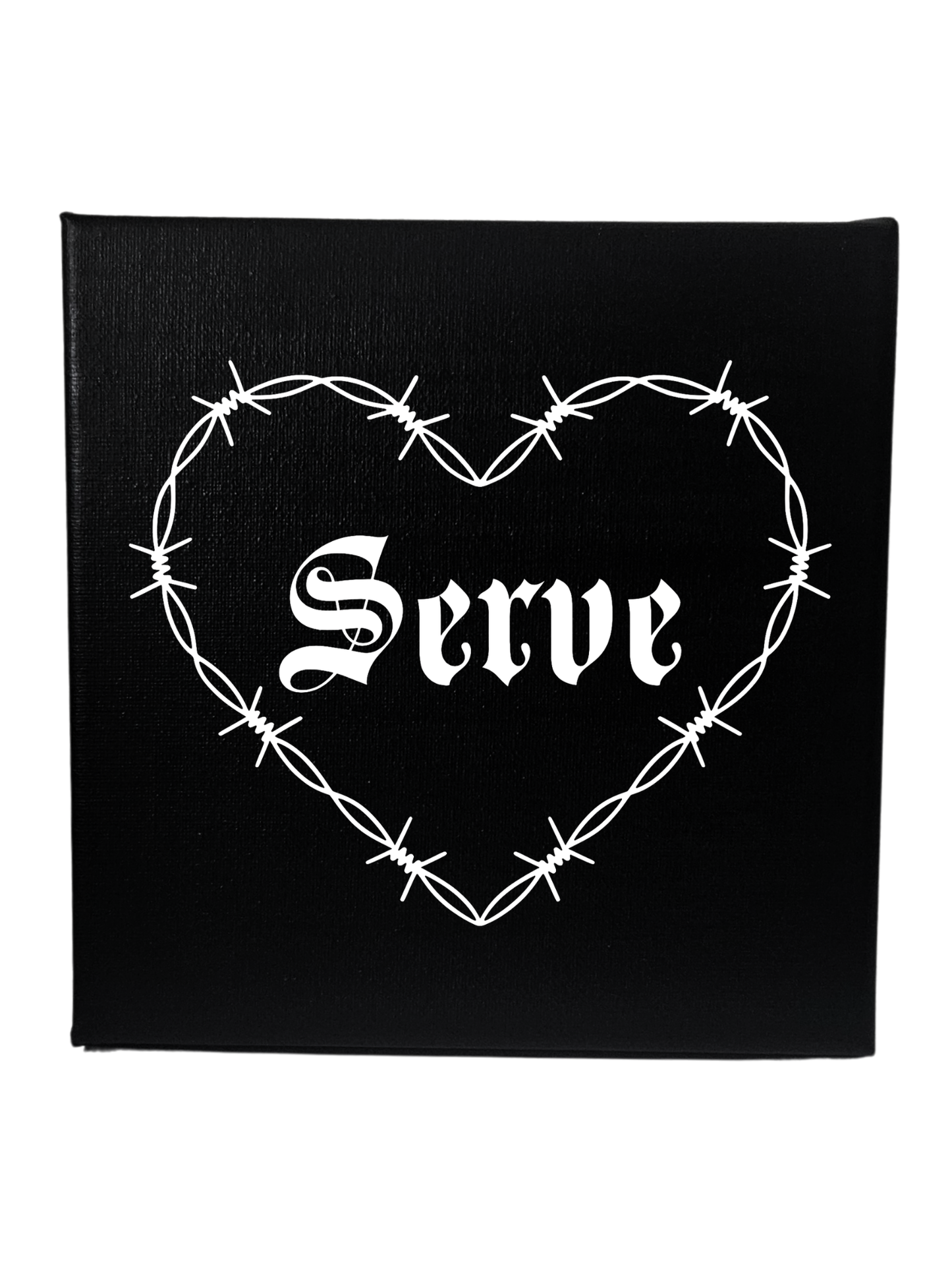 Barbed Wire Heart Canvas