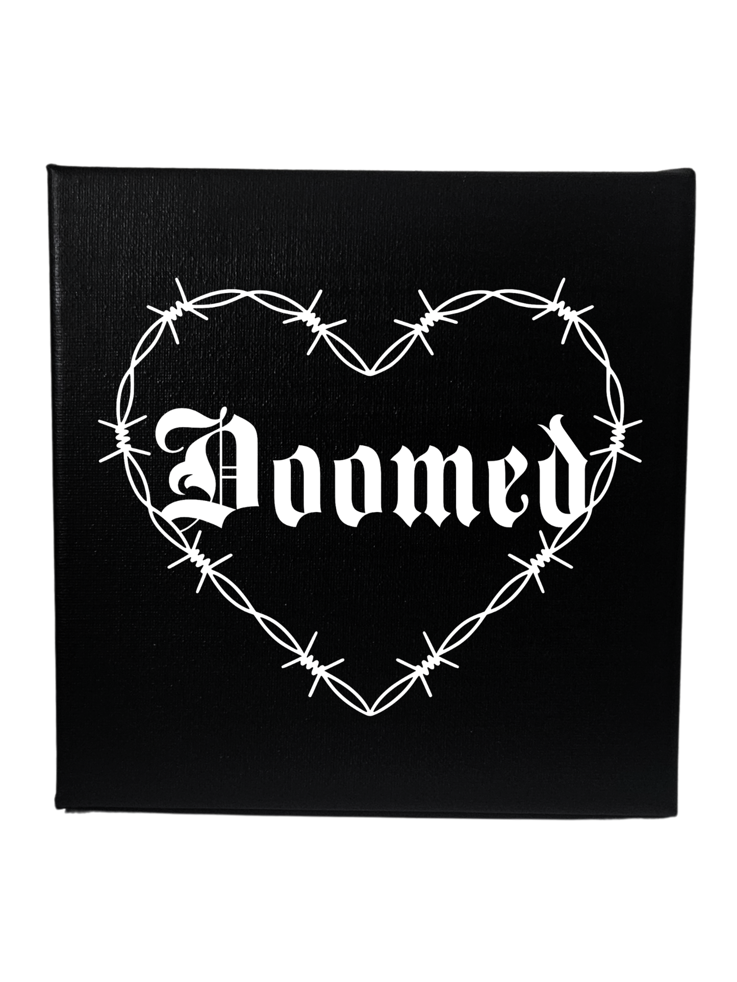 Barbed Wire Heart Canvas