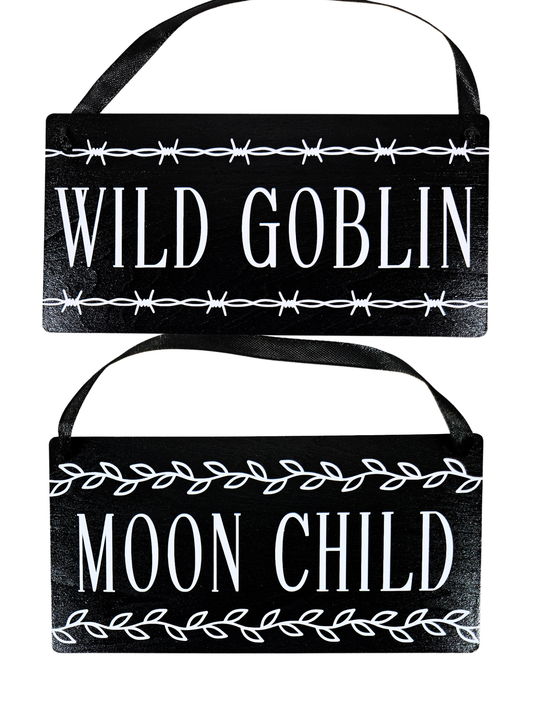 Moon Child Door Sign