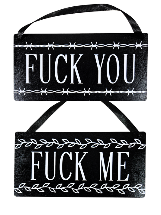Fuck You Door Sign
